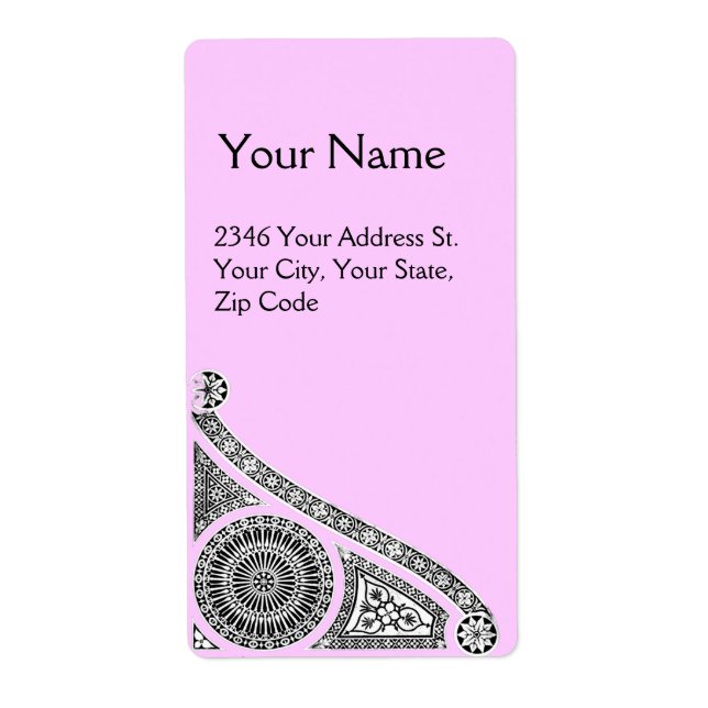 Étiquette RENAISSANCE rose (Devant)