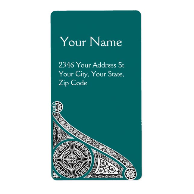 Étiquette RENAISSANCE Vert bleu (Devant)