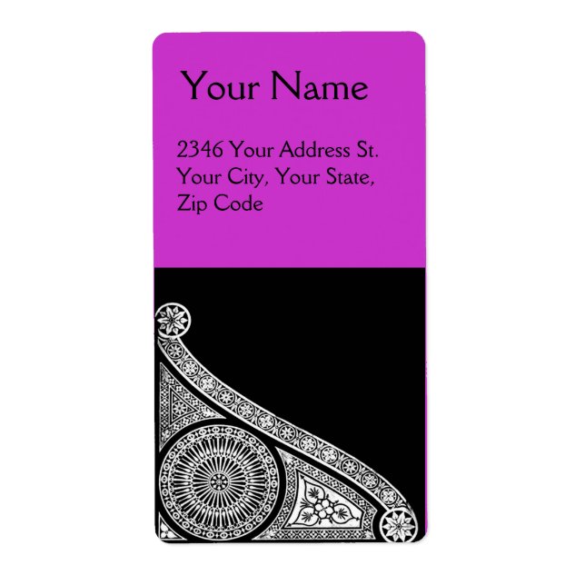 Étiquette RENAISSANCE Violet pourpre (Devant)