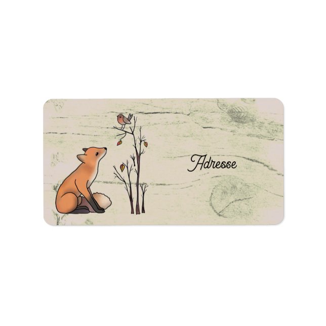 Étiquette Renard (Devant)