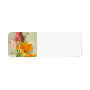 Étiquette Reproduction vintage de carte postale de Catherine