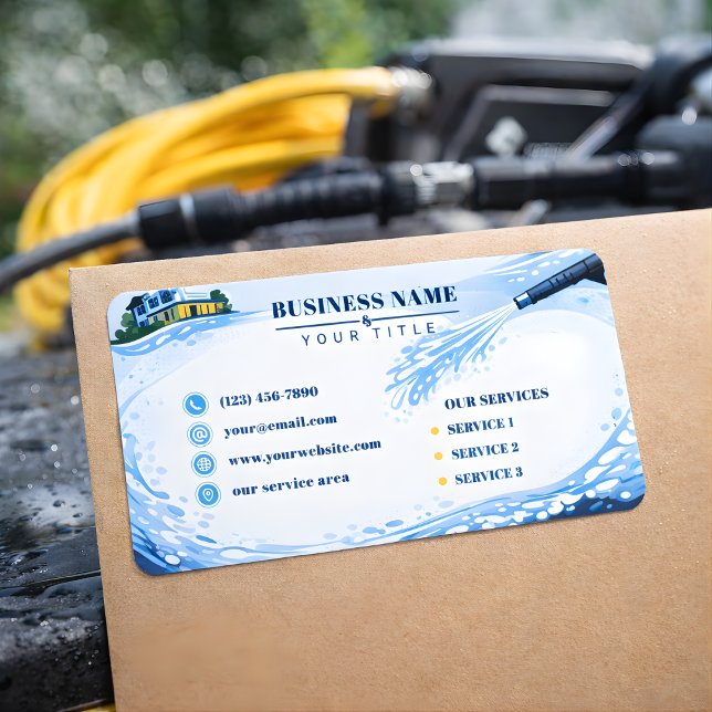 Étiquette Residential pressure washing Infinite Wall (Créateur téléchargé)