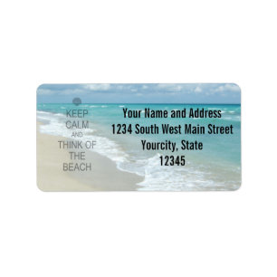 Étiquette Restez au calme et pensez à la plage