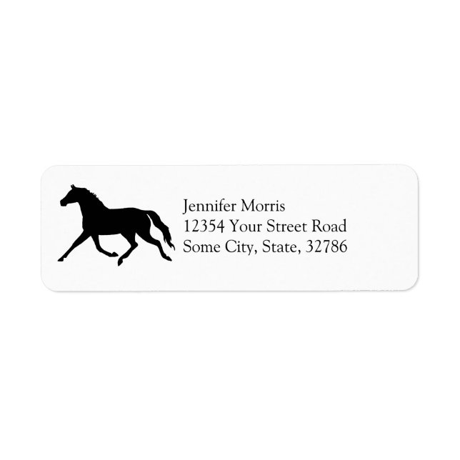 Étiquette Restez calme et Trot sur l'équestre (Devant)