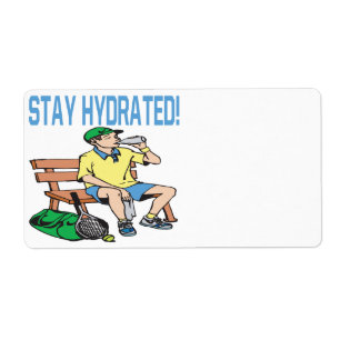 Étiquette Restez hydraté