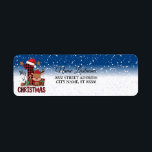 Étiquette Retour Adresse 1er Noël Santa Hat White Snow<br><div class="desc">Retourner Adresse 1er Noël étiquette de neige blanche de Santa Hat. Unique,  beau,  design élégant. Facile à personnaliser. Le style de police,  la taille et les couleurs peuvent être modifiés. Des éléments correspondants sont disponibles.</div>