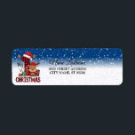 Étiquette Retour Adresse 1er Noël Santa Hat White Snow<br><div class="desc">Retourner Adresse 1er Noël étiquette de neige blanche de Santa Hat. Unique,  beau,  design élégant. Facile à personnaliser. Le style de police,  la taille et les couleurs peuvent être modifiés. Des éléments correspondants sont disponibles.</div>