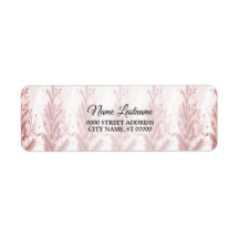 Retour Adresse Red Christmas Pine Tree Neige