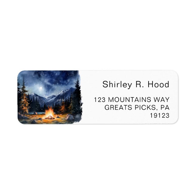 Étiquette Retour de week-end entre filles en camping à la mo (Devant)