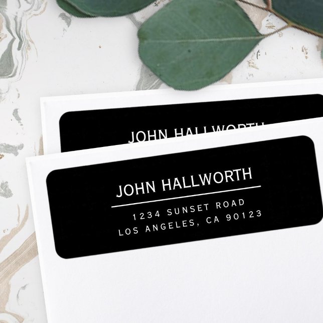 Étiquette Retour simple modifiable (Créateur téléchargé)