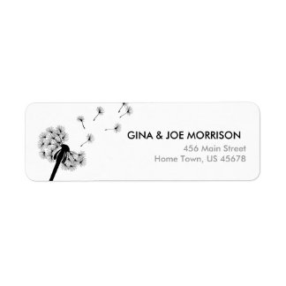 Étiquette Retourner l'adresse du pissenion noir