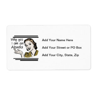 Étiquette Retro Abuela Gits