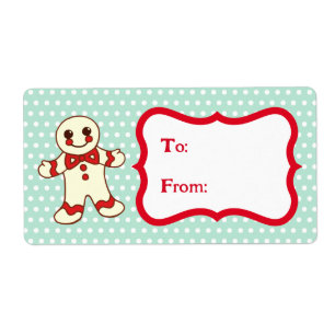 Étiquette Retro Christmas Cookies Gift Tag Labels