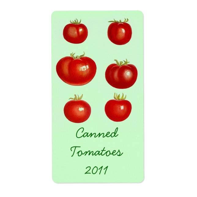 Étiquette Rétro conservateur de mise en boîte de conserves (Devant)