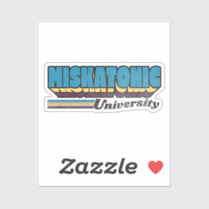 Étiquette rétro de l'Université Miskatonic