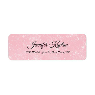 Étiquette Rétro Rose Creative Minimaliste Professionnel