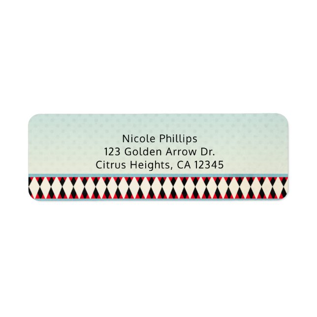 Étiquette Retro Vintage Années 50 Fête d'anniversaire person (Devant)