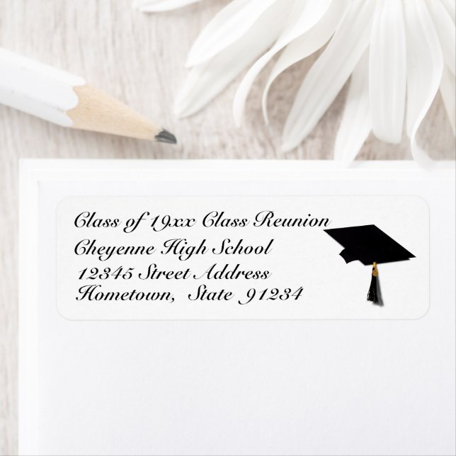 Étiquette Réunion du lycée Casquette de deuxième année (En situation)