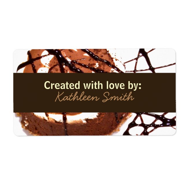 Étiquette Rêve au chocolat Recette/Étiquette de bonbons (Devant)