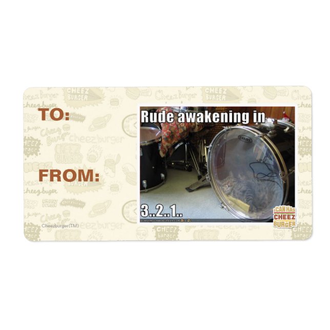 Étiquette Réveil brutal (Devant)