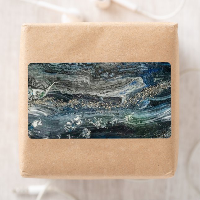 Étiquette Rêves de la peinture abstraite Ocean'20 (En situation)