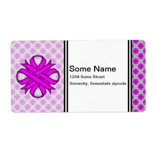 Étiquette Ribbon de Clover violet par Kenneth Yoncich