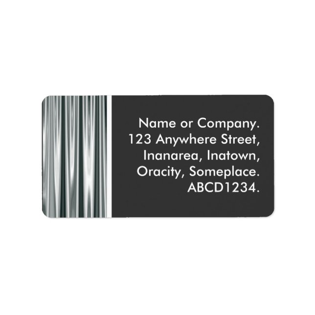 Étiquette Rideau d'argent (Devant)