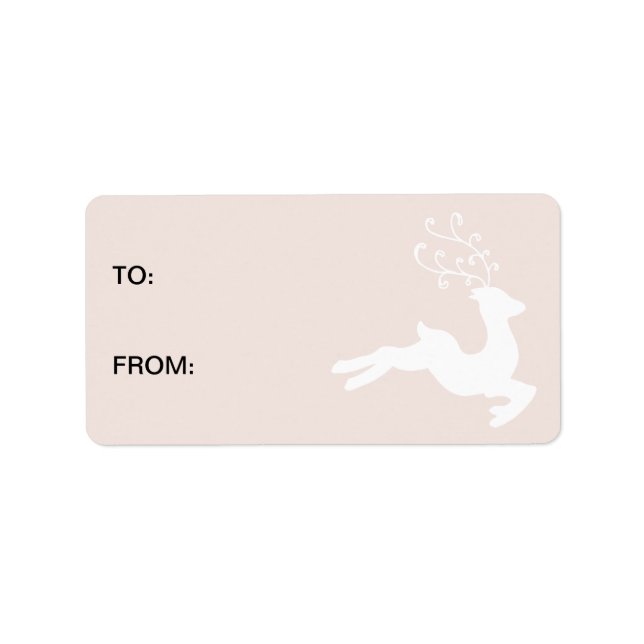 Étiquette Rinder blanc en pierre de crème (Devant)