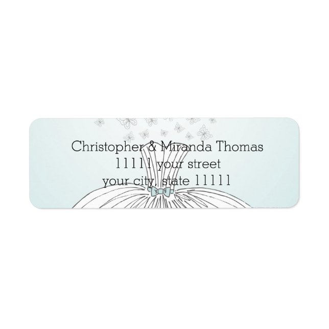 Étiquette Robe mariage (Devant)