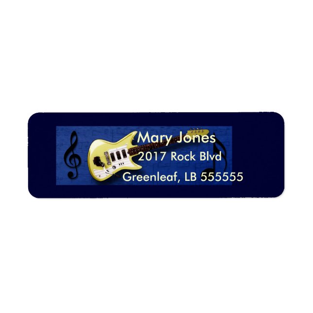 Étiquette Rock Star (Devant)