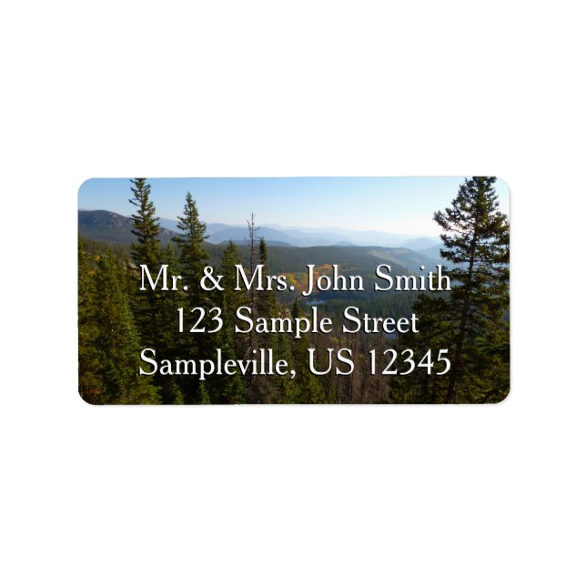 Étiquette Rocky Mountain Overlook au début de l'automne (Devant)