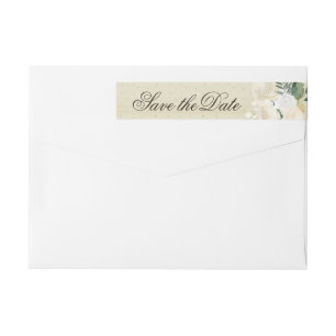 Étiquette romantique de mariage de bois RSVP Wrapa