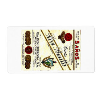 Étiquette Ron Escudo