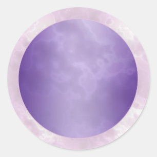 Étiquette rond violet marbré