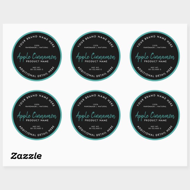 Étiquette ronde de produit (Feuille)