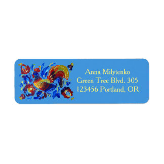 Étiquette Rooster Petrykivka