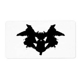 Étiquette Rorschach Inkblot