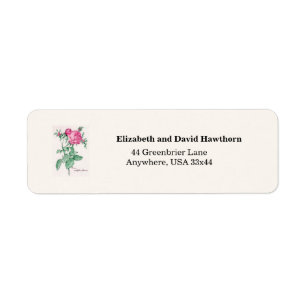 Étiquette Rosa Centifolia