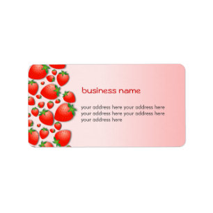 Étiquette Rose frais de fraise