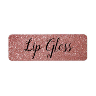 étiquette rose Gold Lipgloss