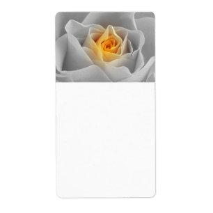 Étiquette Rose jaune délicate