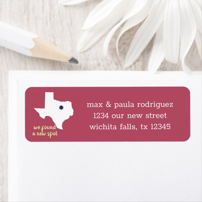 Étiquette Rose Pink Nous avons trouvé un nouvel endroit - Te (En situation)