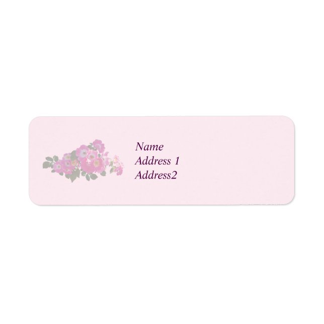 Étiquette Rose Pink Rambler Save the Date (Devant)