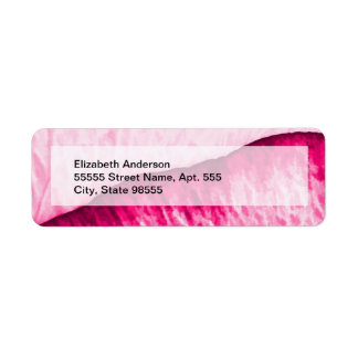 Étiquette Rose rose Fille Abstrait Avec Nom