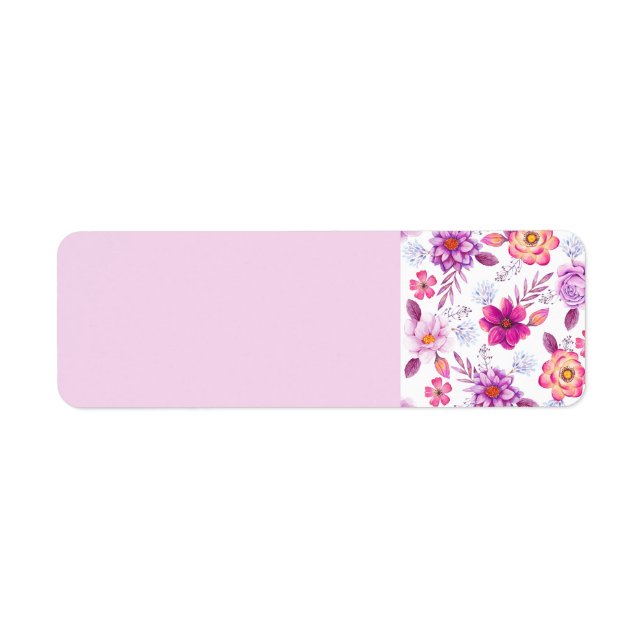 Étiquette Rose violette (Devant)