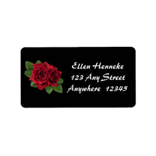 Étiquette Roses Black Pearl