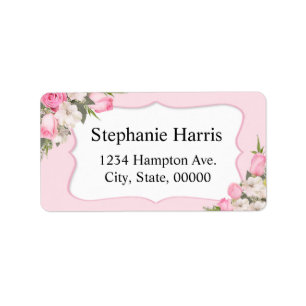 Étiquette Roses nommés floraux de rose d'autocollant