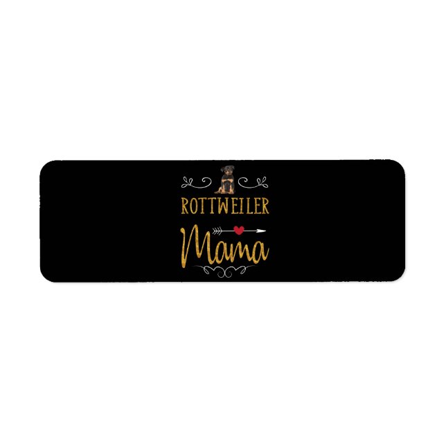 Étiquette Rottweiler (Devant)