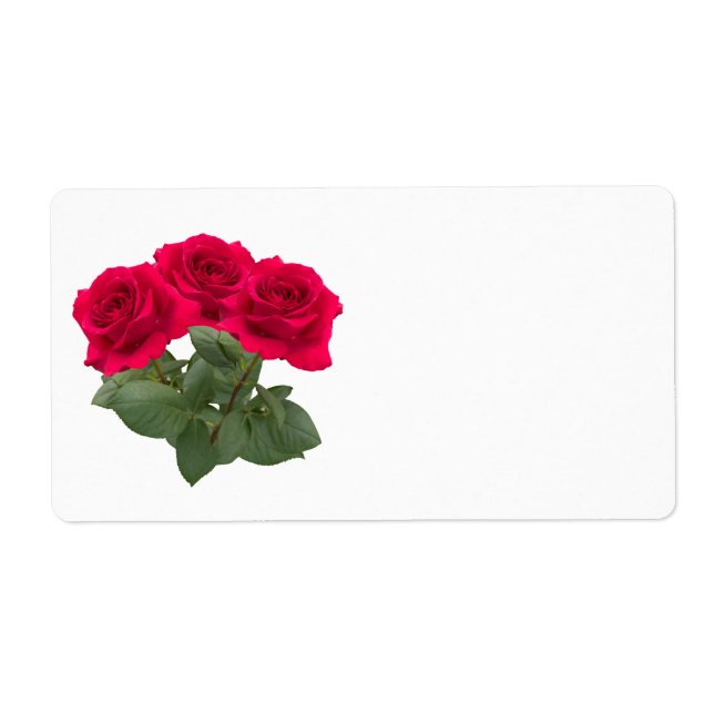 Étiquette Rouge (Devant)