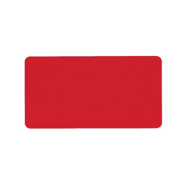 Étiquette rouge Amaranthe (couleur solide) (Devant)